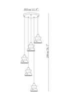 Trivola Alabaster Pendant Light