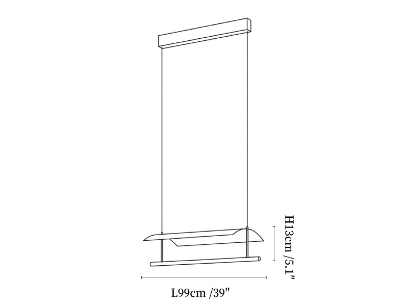 Lamina Linear Pendant Lamp