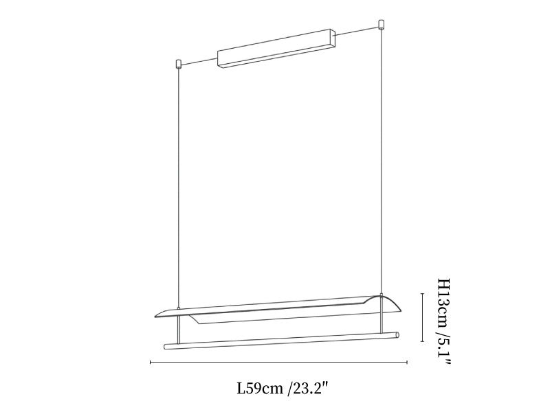 Lamina Linear Pendant Lamp