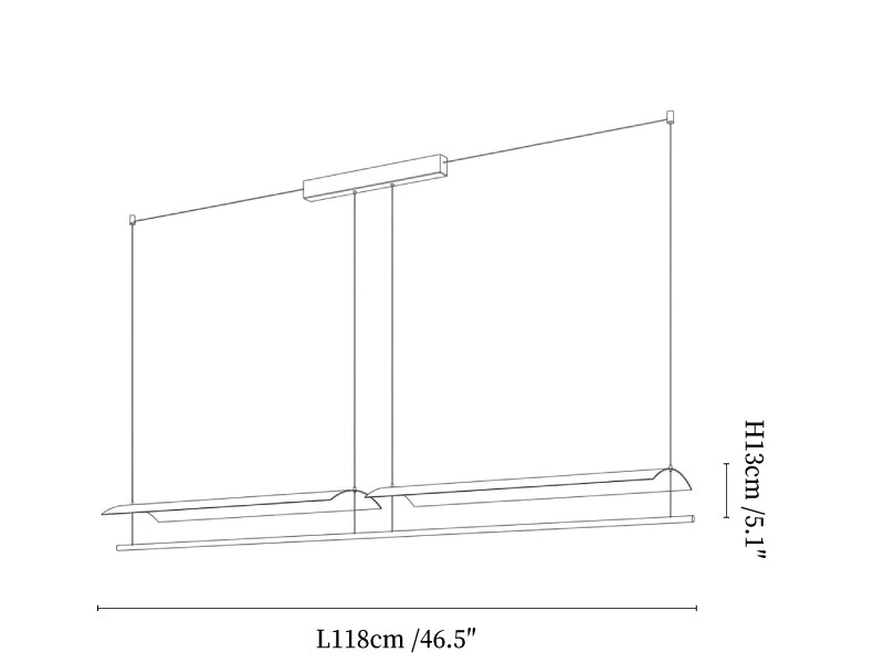 Lamina Linear Pendant Lamp