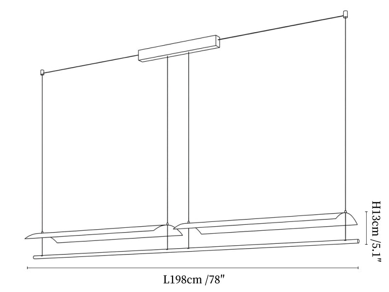Lamina Linear Pendant Lamp