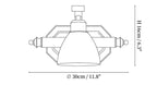 Lana Classic Bath Wall Light