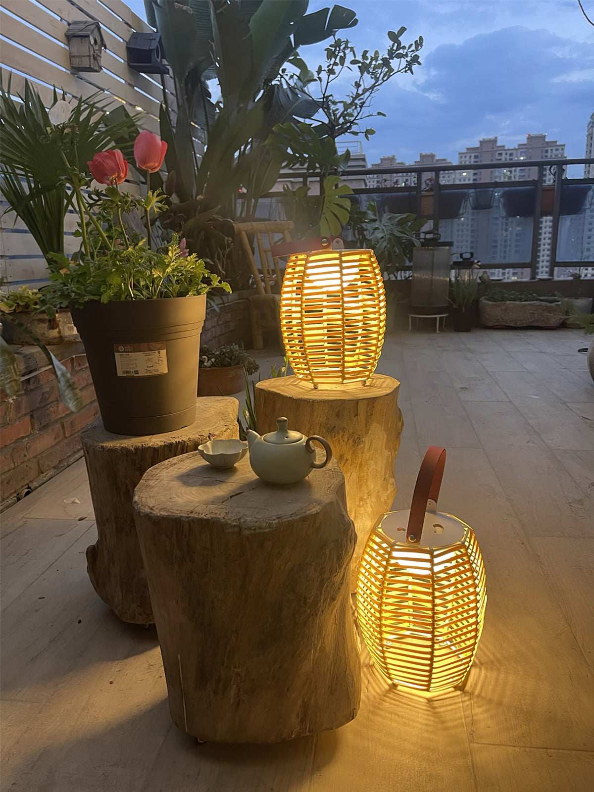 Lantern Built - in Battery Table Lamp