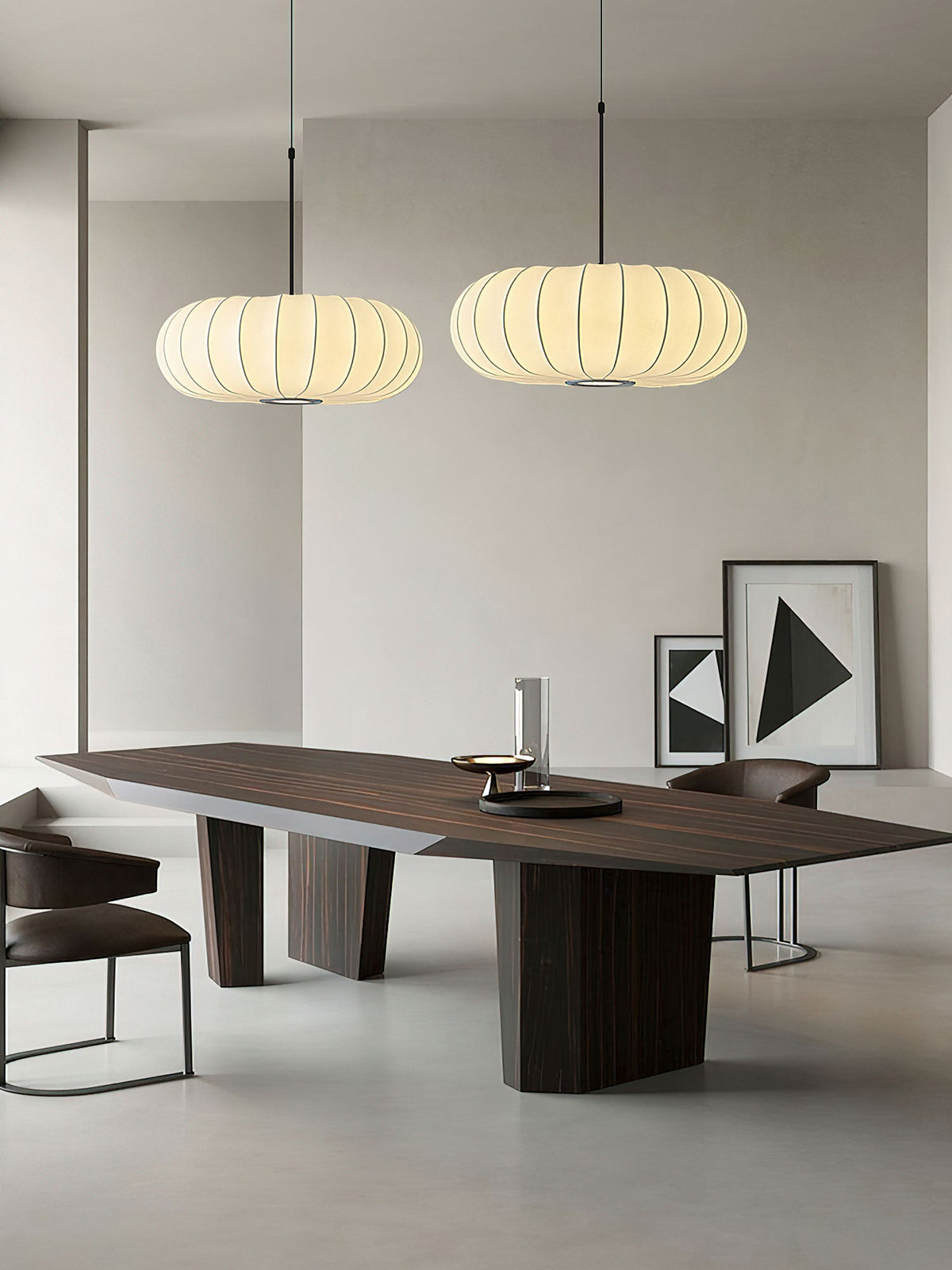 Lantern Silk Pendant Lamp