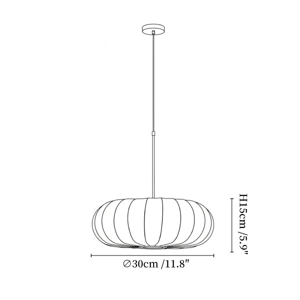 Lantern Silk Pendant Lamp