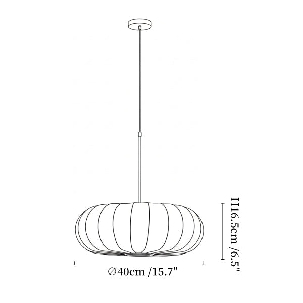 Lantern Silk Pendant Lamp