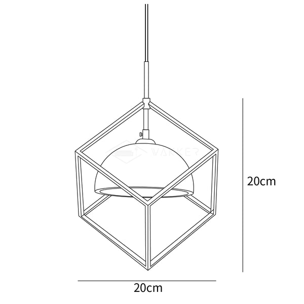 Lantern Square Pendant Lamp