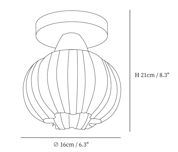 Large Flower Bag Ceiling Lamp