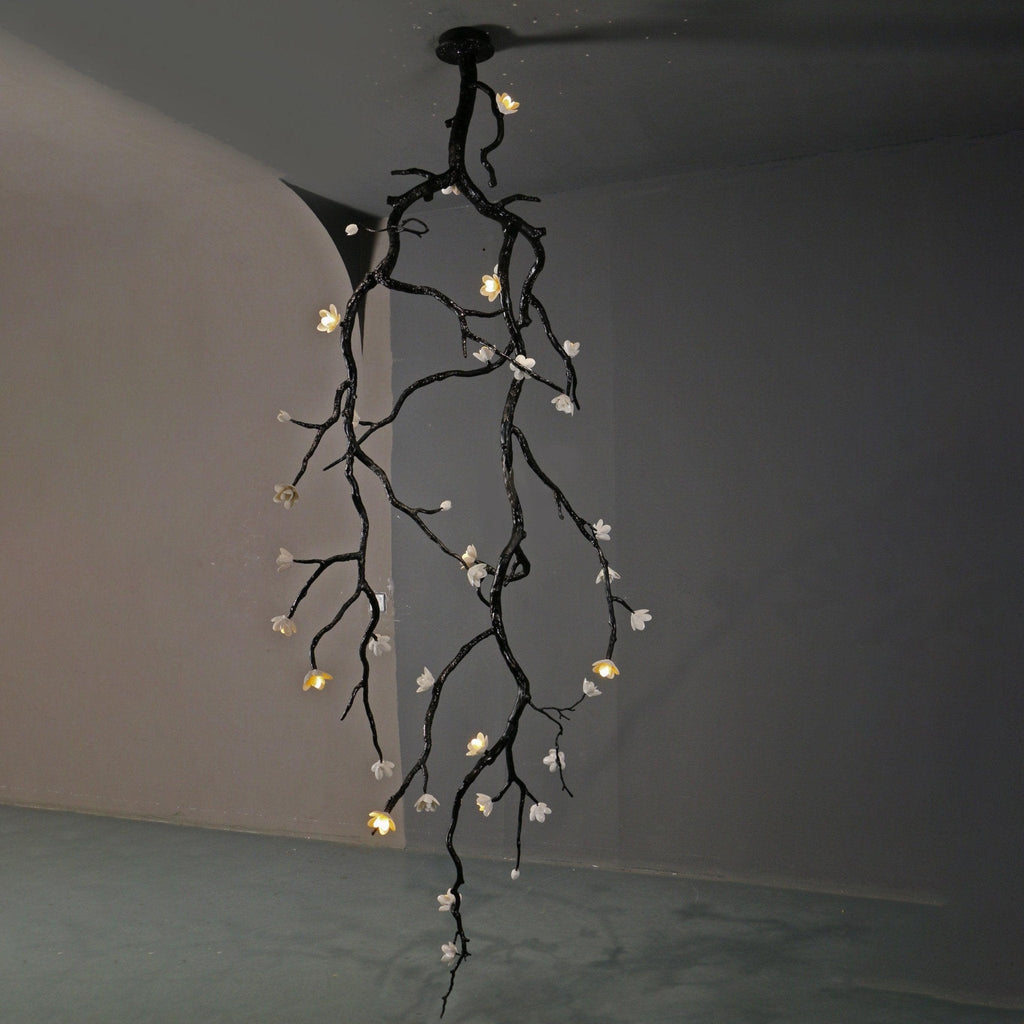 Large Long Branch Flower Chandelier