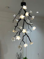 Large Long Branch Flower Chandelier