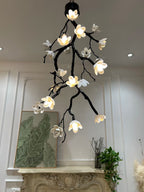 Large Long Branch Flower Chandelier