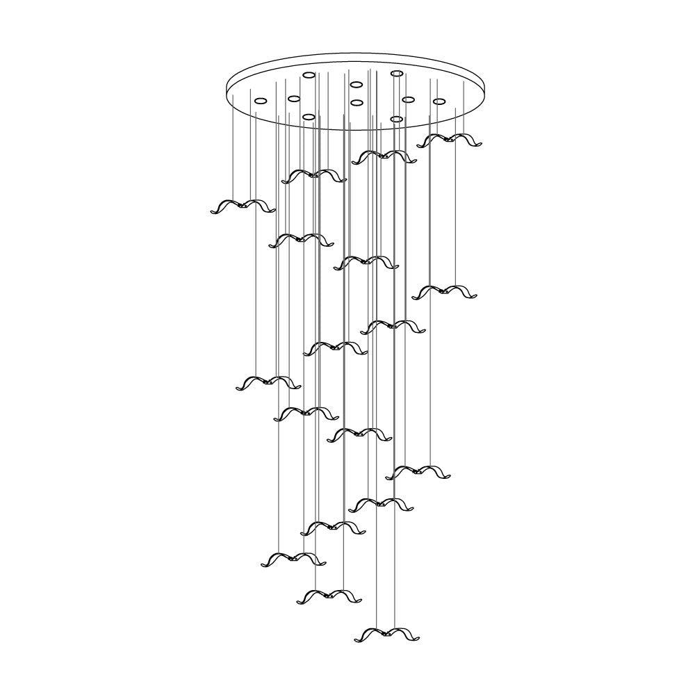 Large Seagull Chandelier