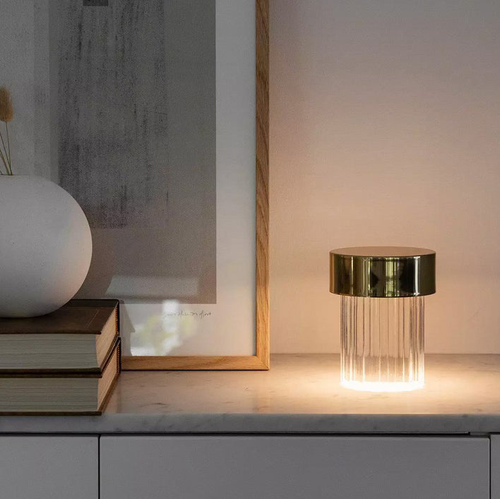 Cordless Crystal Tumbler Lamp
