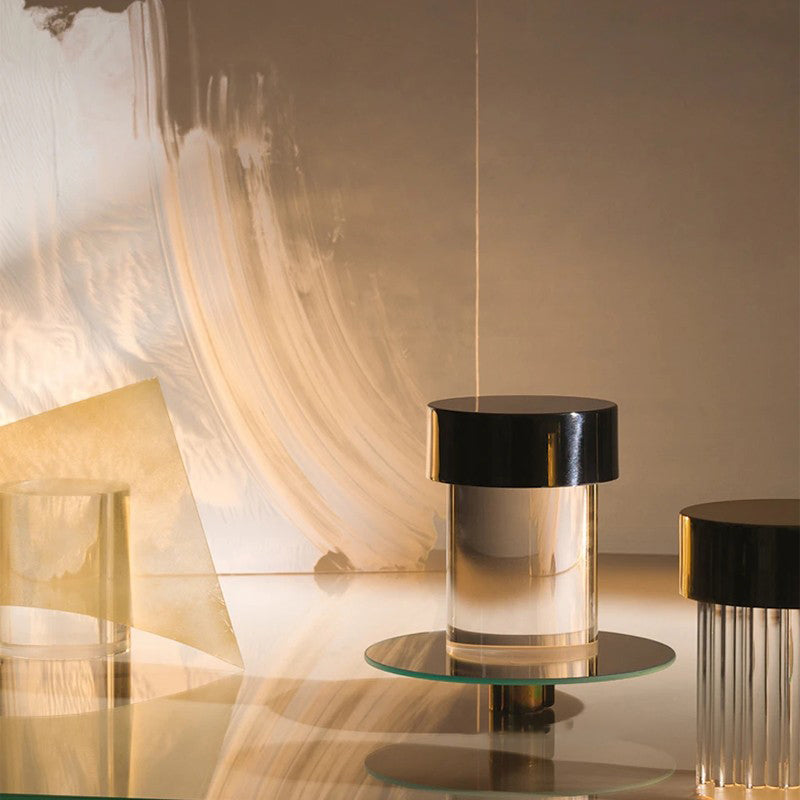 Cordless Crystal Tumbler Lamp