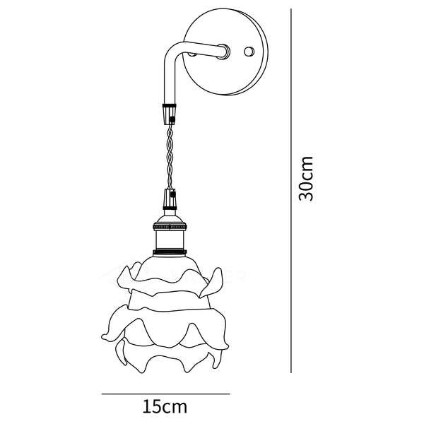 Laura Brass Wall Lamp