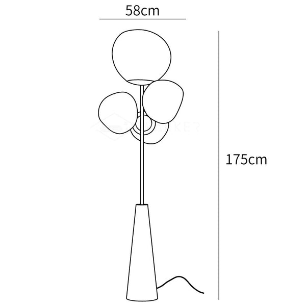 Lava Column Floor Lamp