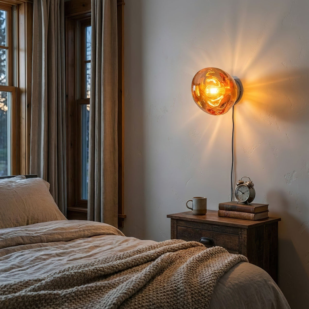 Lava Plug - in Wall Lamp