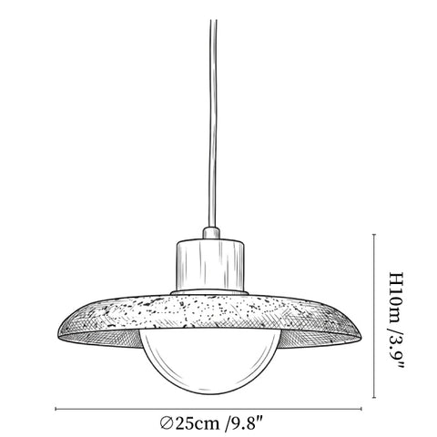 Pyra Stone Pendant Lamp