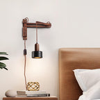 Lava Stone Swing Arm Plug - In Wall Lamp
