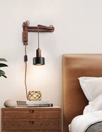 Lava Stone Swing Arm Plug - In Wall Lamp
