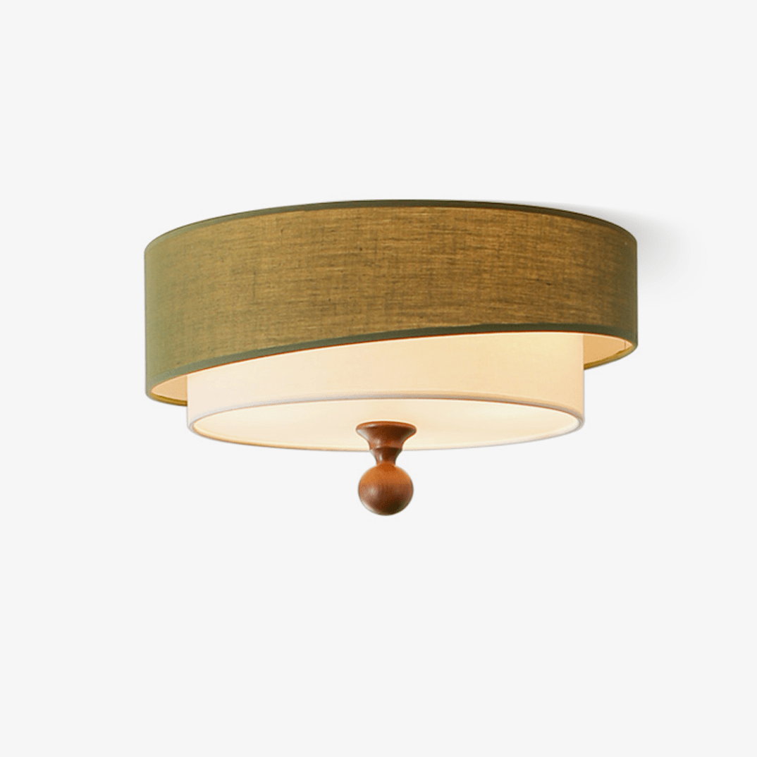 Layered Fabric Ceiling Light
