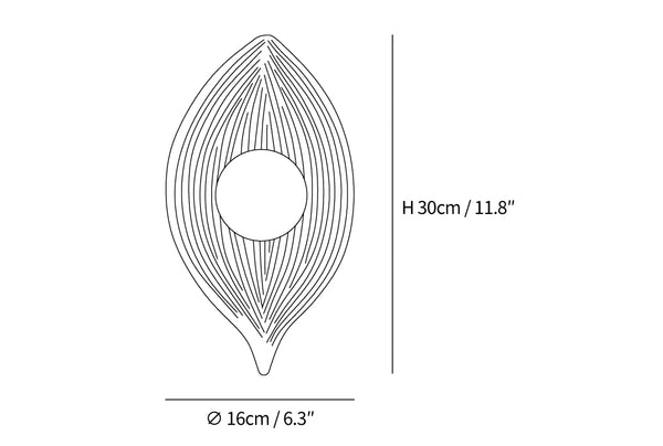 Leaf Canoe Wall Sconce