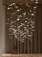 Leaf Twisted Sculptural Customize Chandelier
