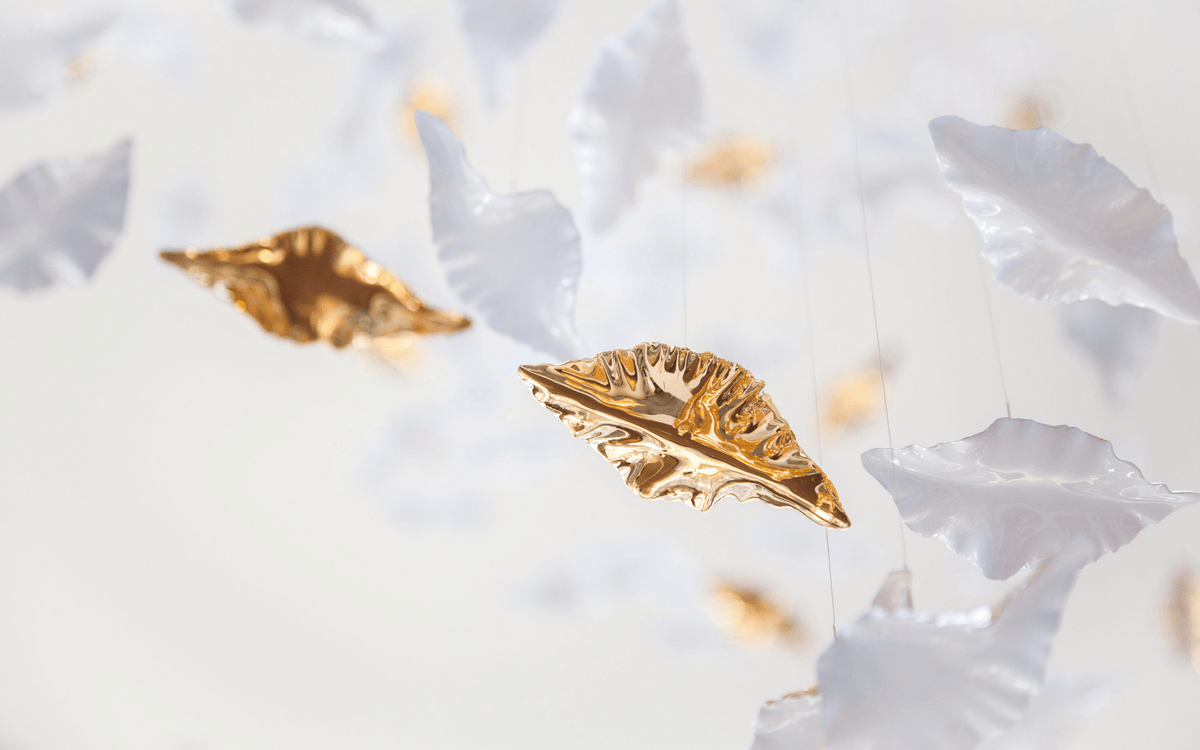 Leaf Twisted Sculptural Customize Chandelier