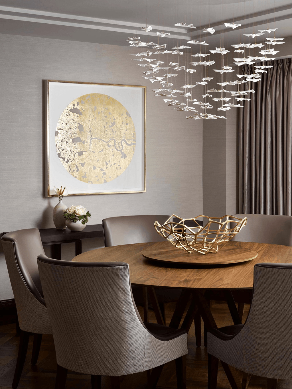 Leaf Twisted Sculptural Customize Chandelier