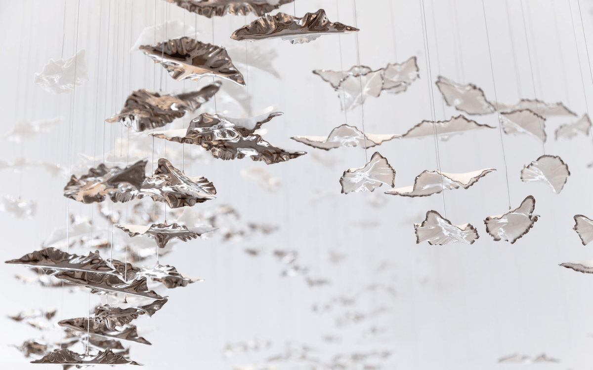 Leaf Twisted Sculptural Customize Chandelier