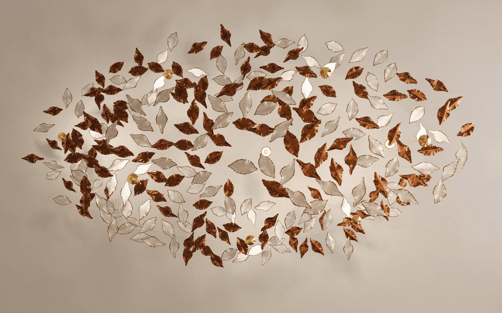 Leaf Twisted Sculptural Customize Chandelier