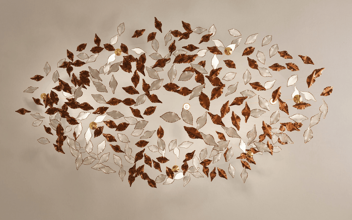 Leaf Twisted Sculptural Customize Chandelier