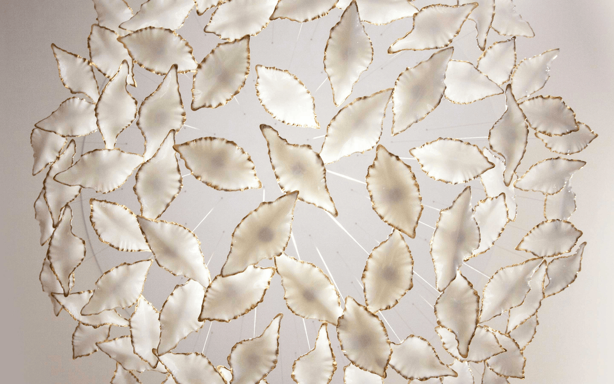 Leaf Twisted Sculptural Customize Chandelier