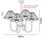 Lenore Pleated Chandelier