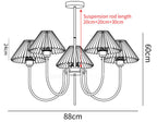 Lenore Pleated Chandelier