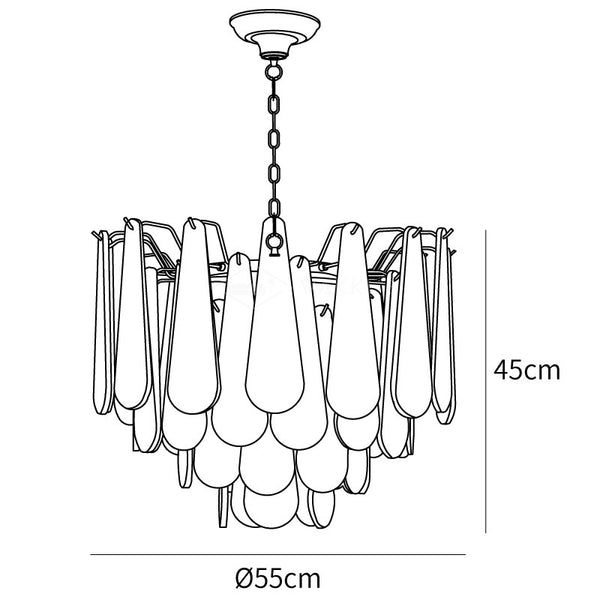 Leon Alabaster Chandelier