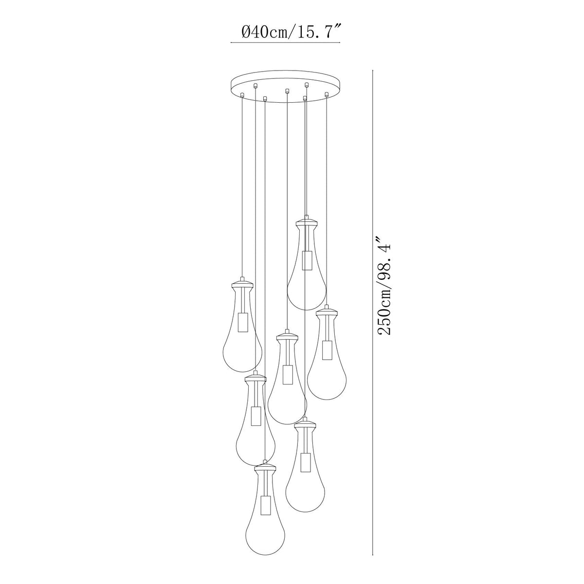 Leontine Glass Pendant Lamp