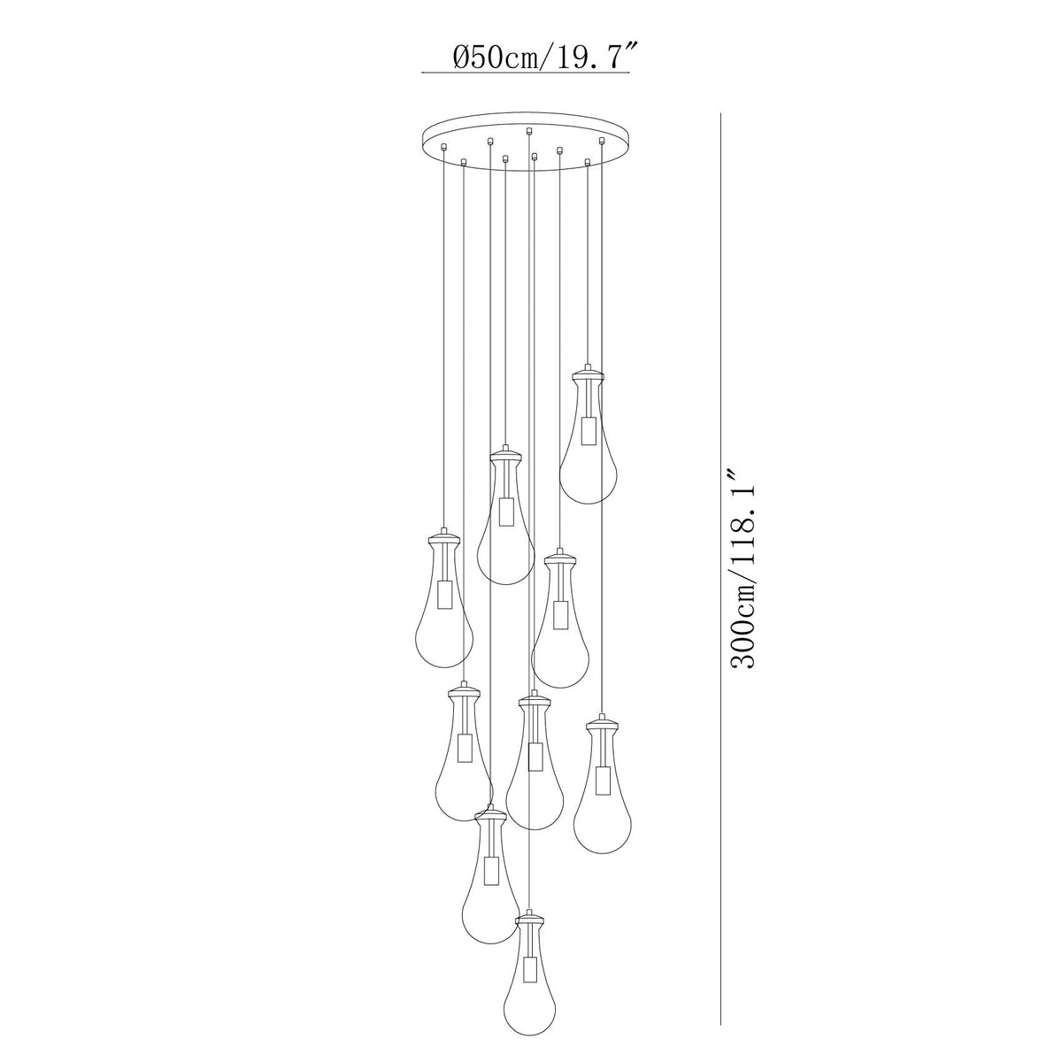 Leontine Glass Pendant Lamp