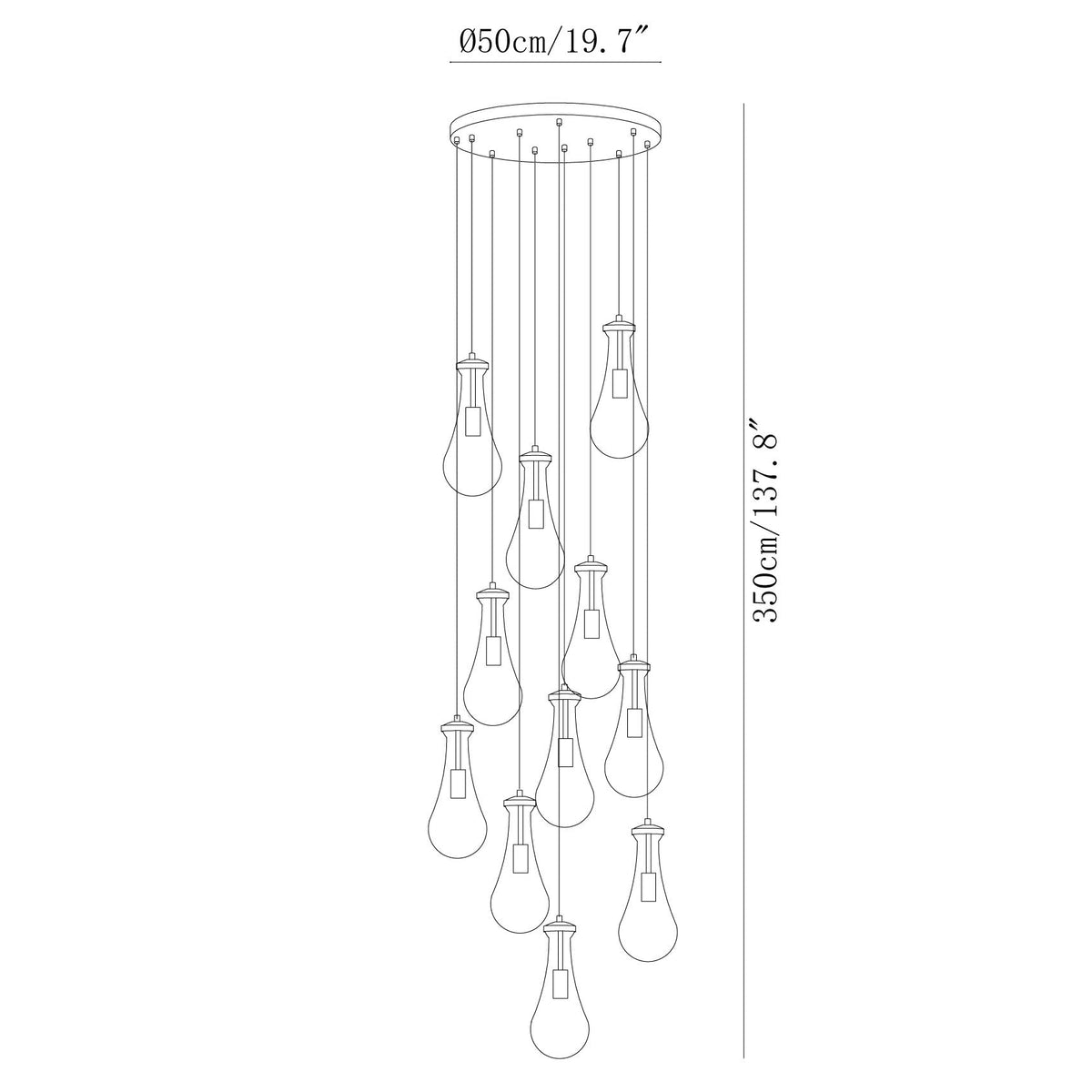 Leontine Glass Pendant Lamp