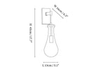 Leontine Glass Wall Lamp