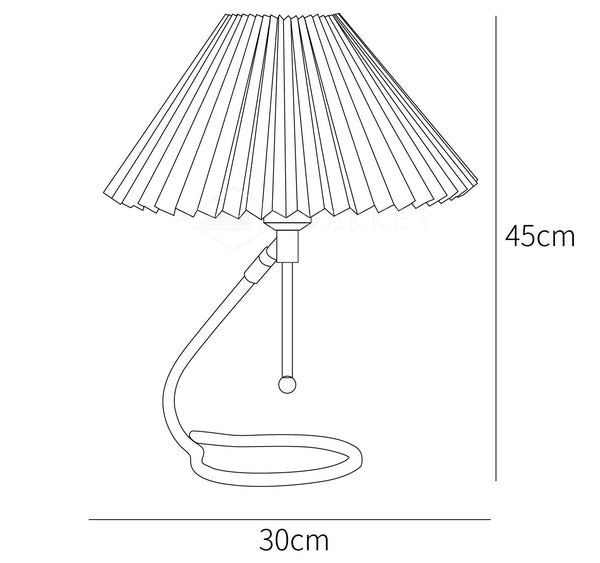 Levitate Pleated Table Lamp