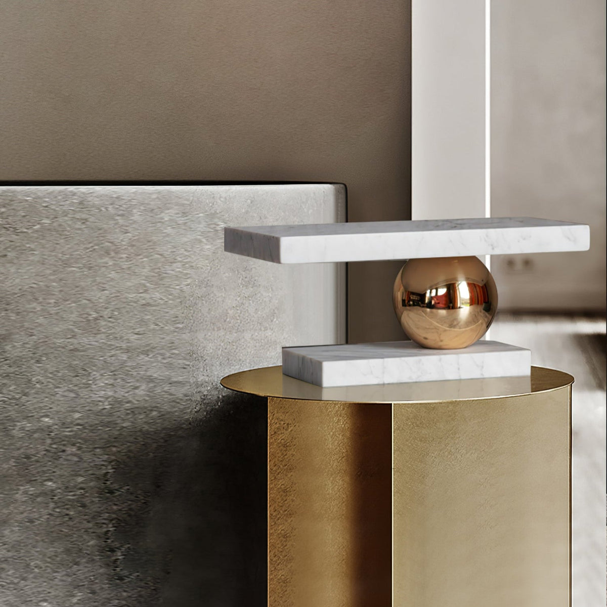 Levoro Stone Table Lamp