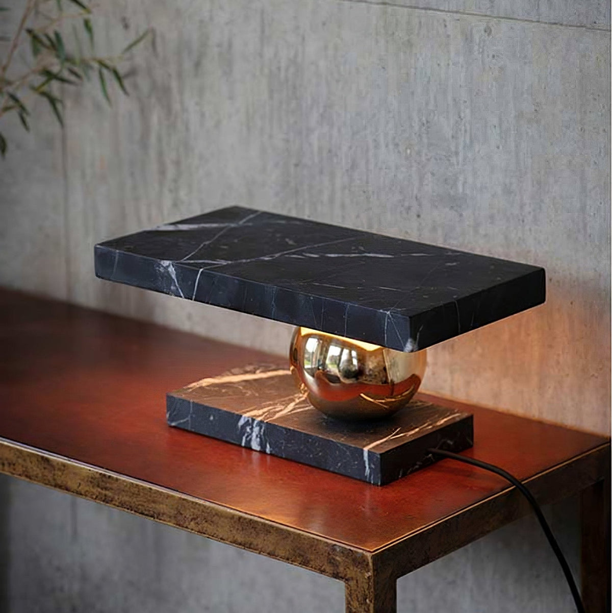 Levoro Stone Table Lamp