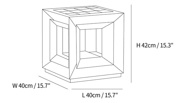 Light Cube Outdoor Post Light