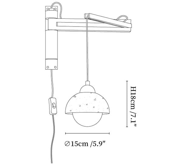 Ligno Arc Wall Lamp