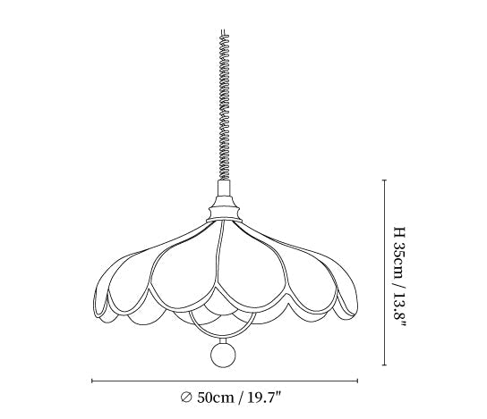 Lily Fabric Pendant Lamp