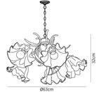 Lily of the Valley Flower Chandelier
