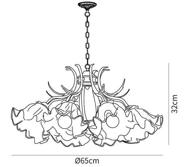 Lily of the Valley Flower Chandelier