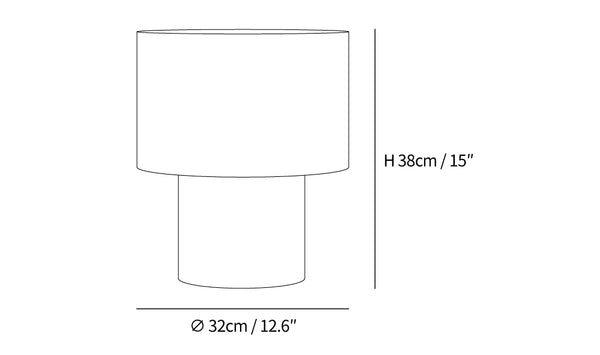 Lina Textured Fabric Table Lamp