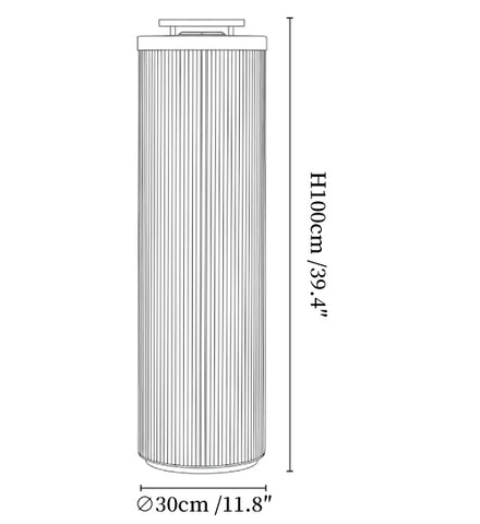 Linden Column Solar Outdoor Lamp